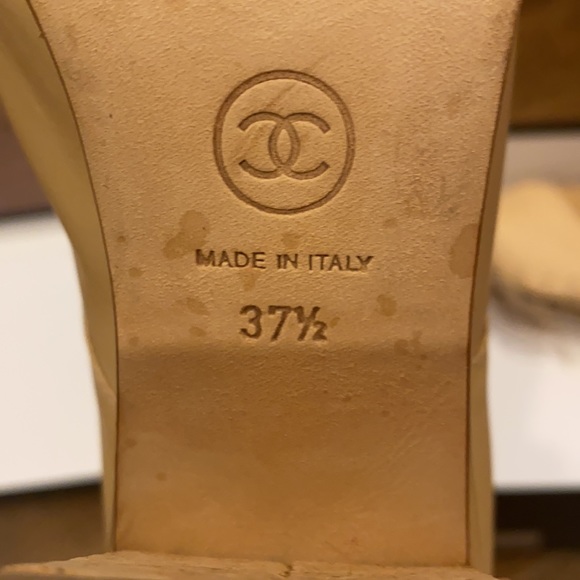 Chanel Cork Lace Up Booties - Picture 8 of 9